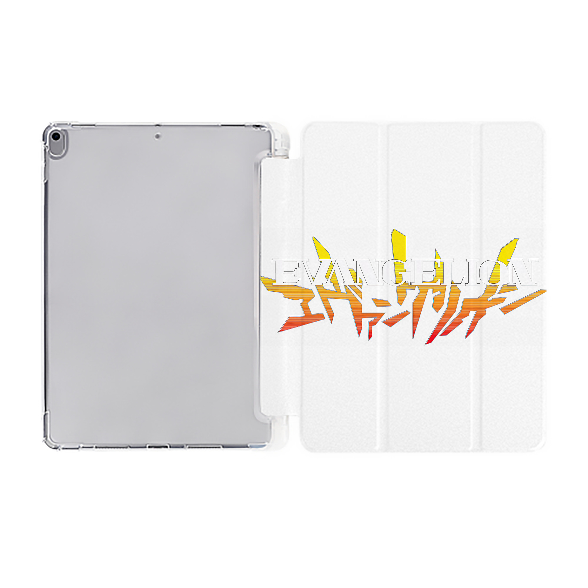 （画像用） EVA 新世紀エヴァンゲリオン IPad ケース ペン収納付き 三つ折りスタンド PUレザー×シリコン 対応機種9.5/10.5/10.9インチ